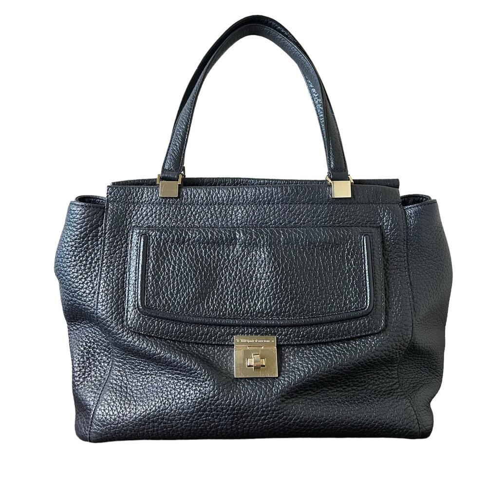 Kate Spade Bag Tote tallulah‎ Everett Way Black Pebble Leather Satchel
